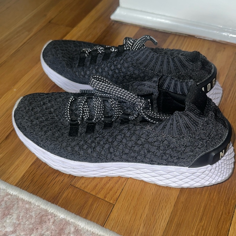 Nobull Woman’s “All Day Knit” Grey & White Sneakers